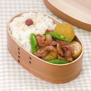 じゃがいもと豚肉の照り煮弁当