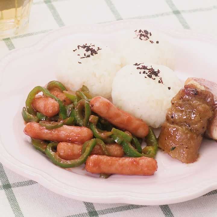 ミニソーセージのケチャップ炒め