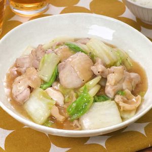 「鶏もも肉と白菜のとろとろ煮」のレシピ動画