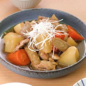 「鶏肉と根菜のさっぱり煮」のレシピ動画