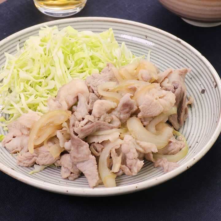 豚こま肉の簡単生姜焼き