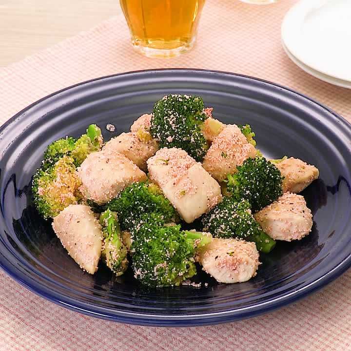 鶏とブロッコリーのたらこ炒め