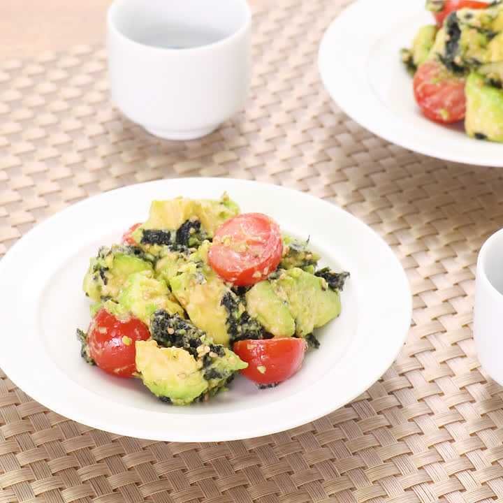 岩のりとアボカドのナムル