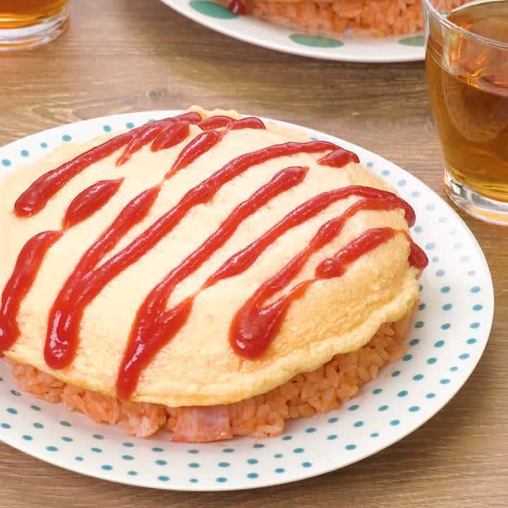 スフレたまごのっけオムライス