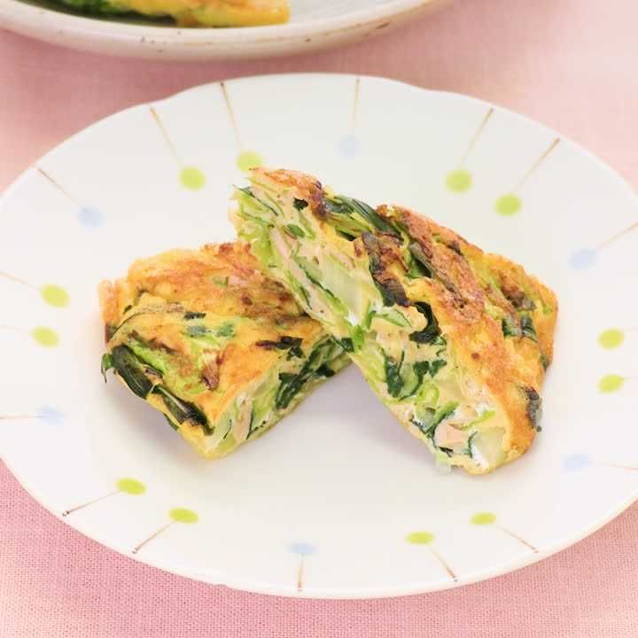 ツナとニラの卵焼き