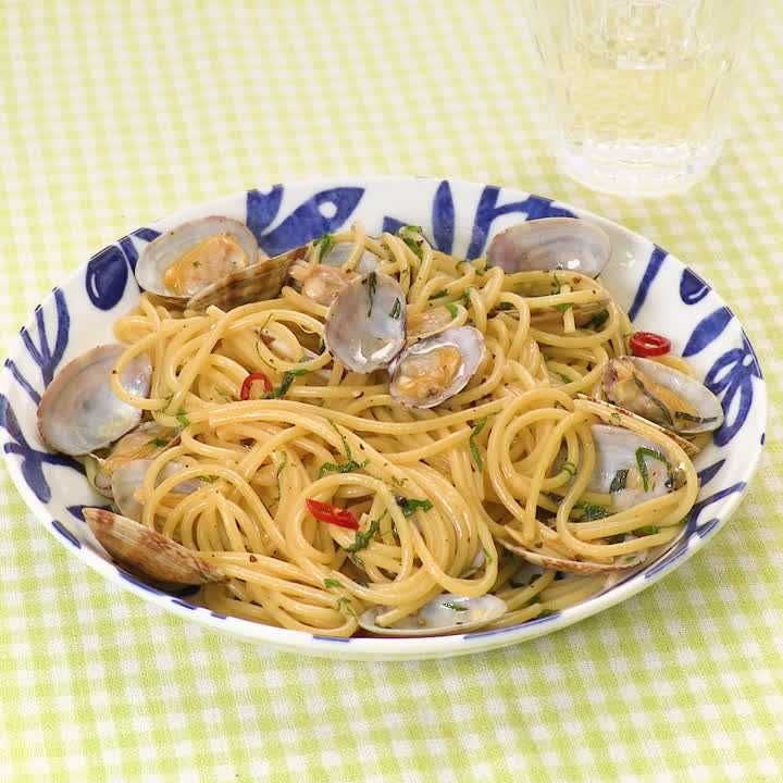 あさりと大葉のパスタ