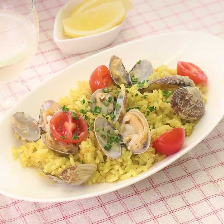 あさりの炊き込みカレーピラフ