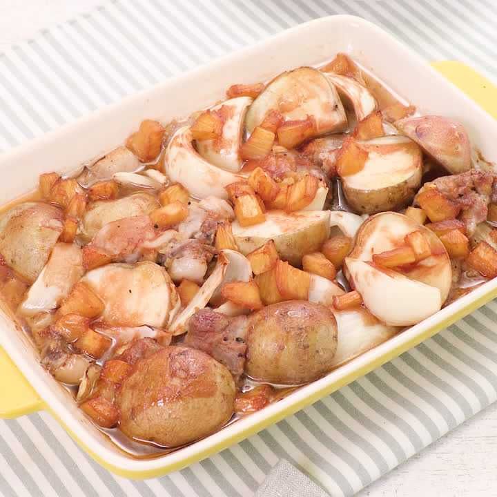 豚肉とパイナップルのオーブン焼き
