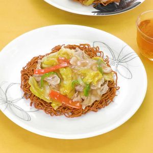 「パリパリかた焼きそば」のレシピ動画