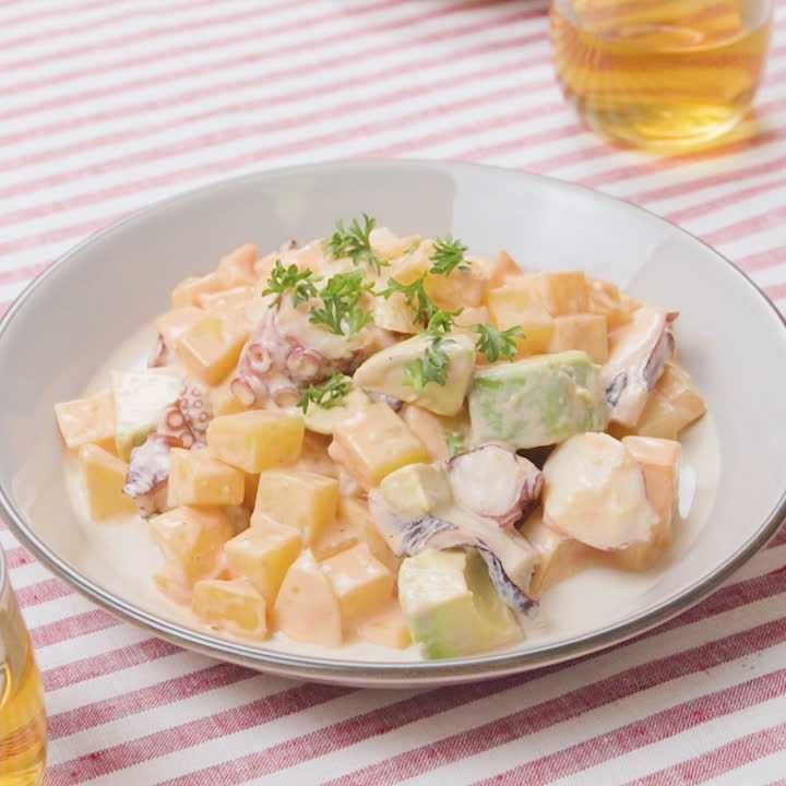 じゃがいもとたこの簡単サラダ