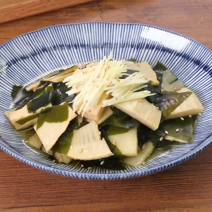 たけのことわかめのさっと煮