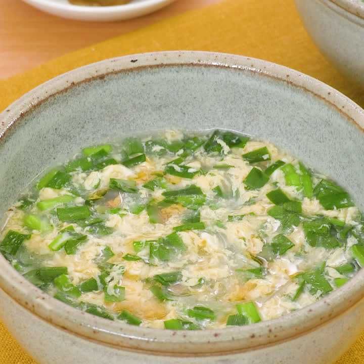 ニラたま春雨スープ