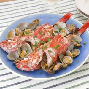 「きんきのワイン蒸し」のレシピ動画