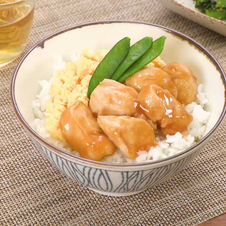 ささみの照り焼き二色丼