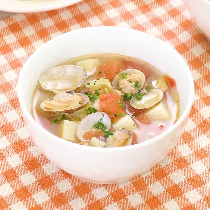 あさりのミネストローネ