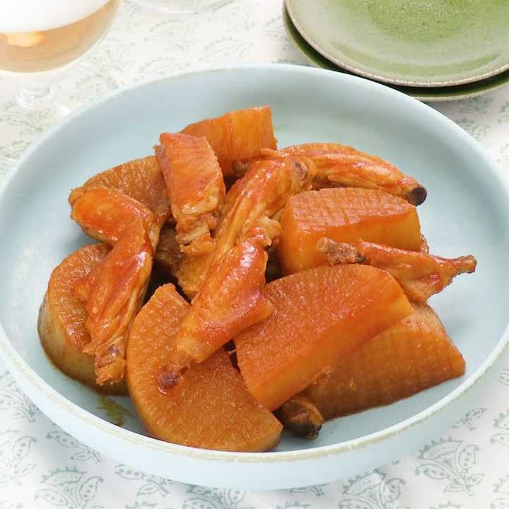 大根と手羽中のコチュジャン煮