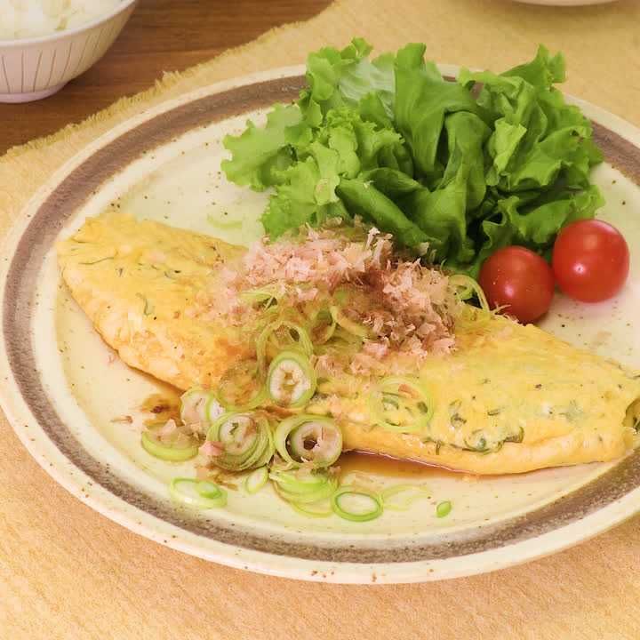 とろっ！ふわっ！ めかぶの和風オムレツのレシピ動画・作り方 DELISH KITCHEN
