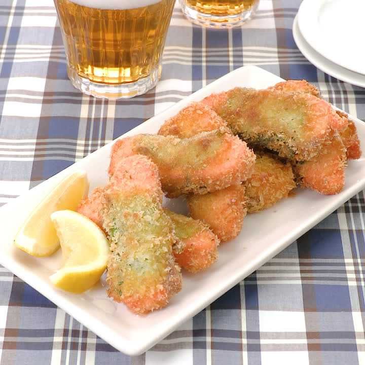 一口サーモンフライ