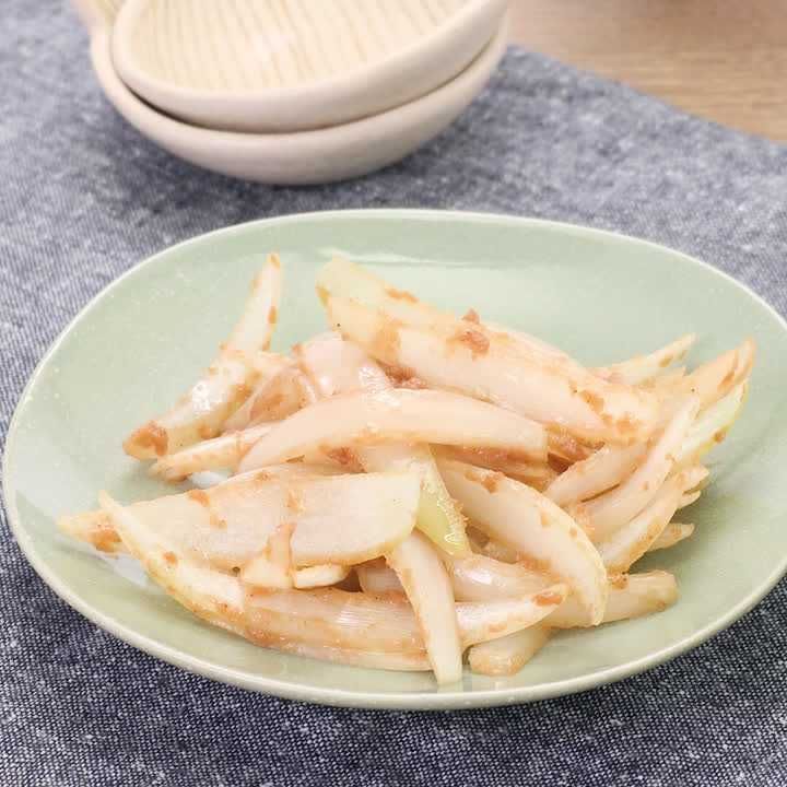 玉ねぎのごまみそ炒め