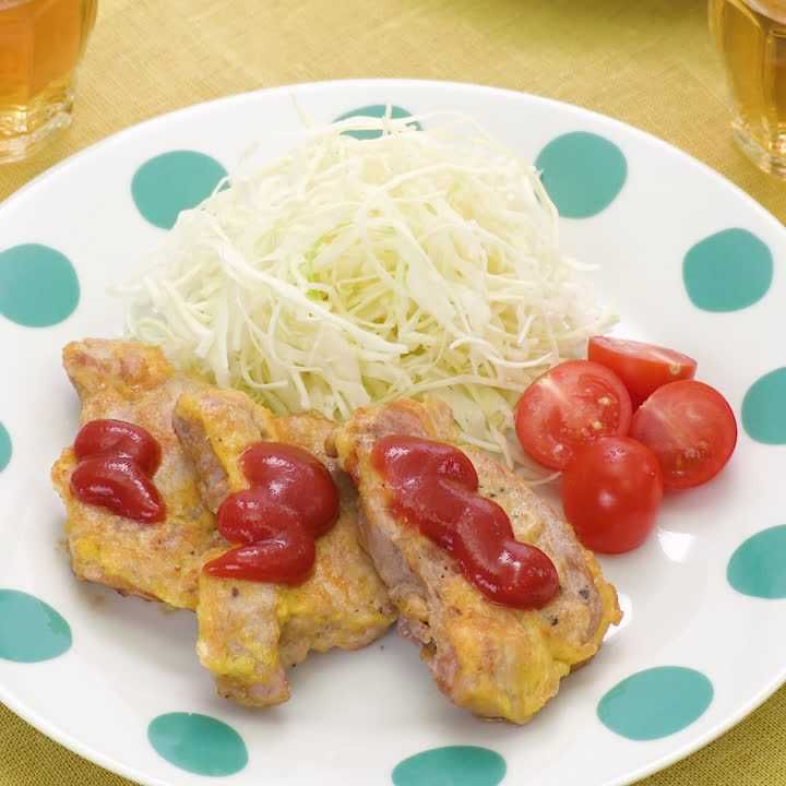 豚ヒレ肉でピカタ