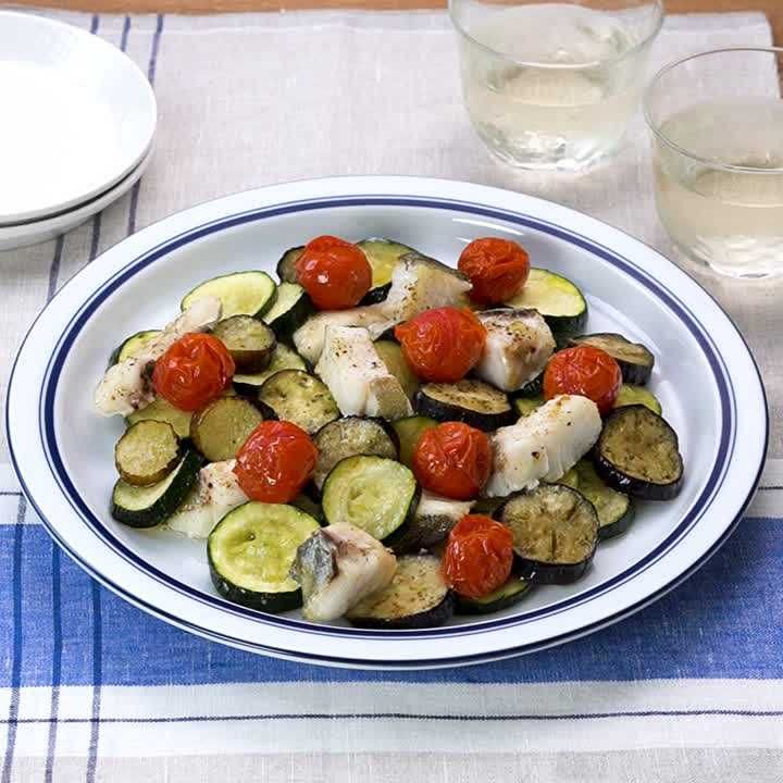 タラとミニトマトのオーブン焼き