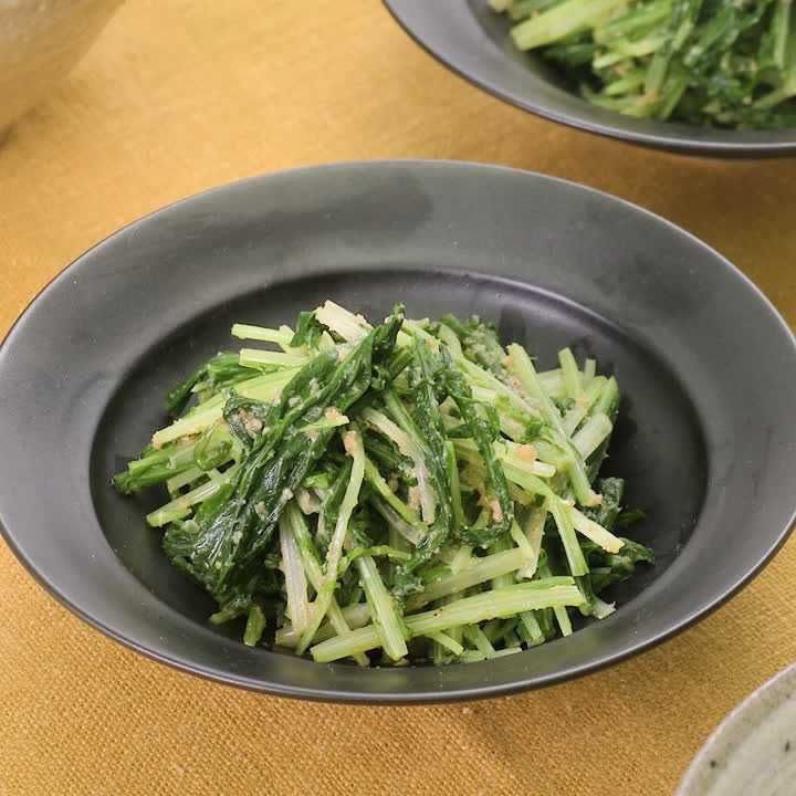 水菜のごま酢あえ