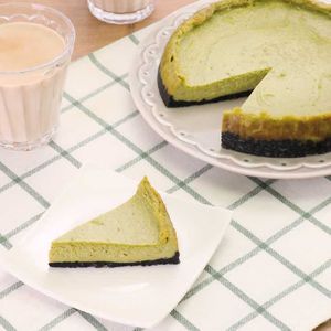 「抹茶チーズケーキ」のレシピ動画