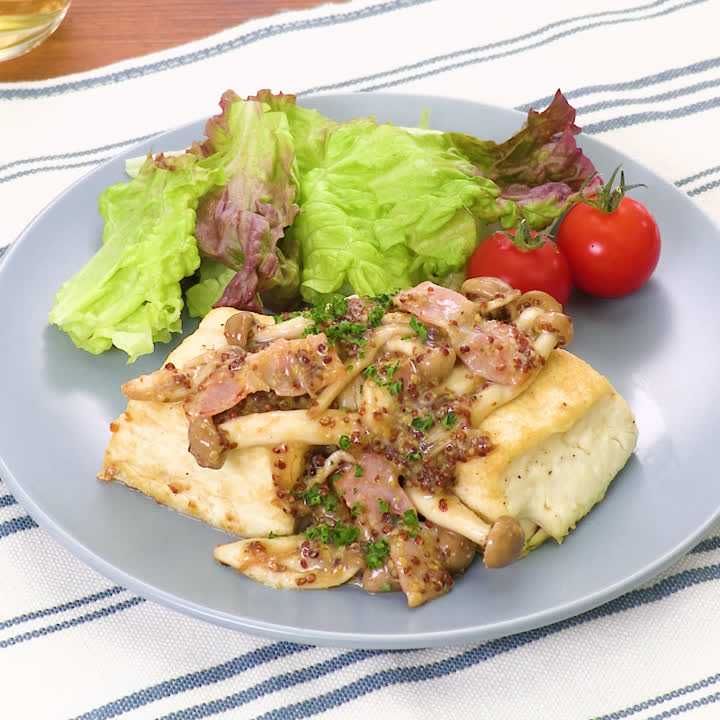 豆腐のハニーマスタードステーキ