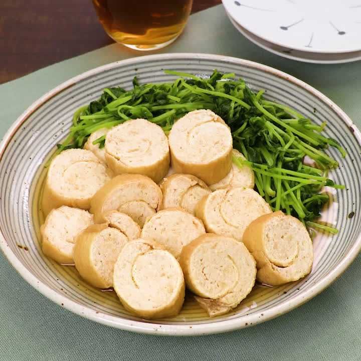鶏ひき肉とおからの油揚げロール