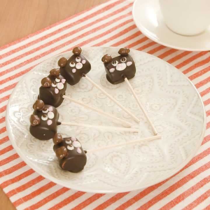 苺チョコ☆ロリポップくま うすく