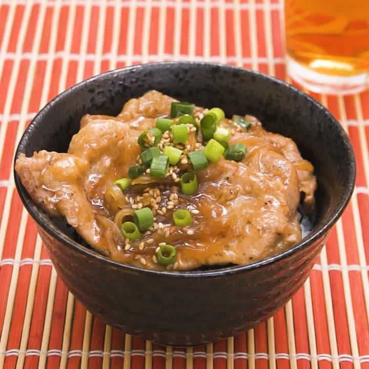 甘辛豚ロース丼