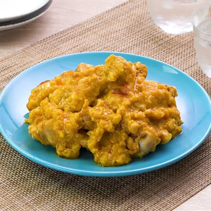 手羽元でカレーソースチキン