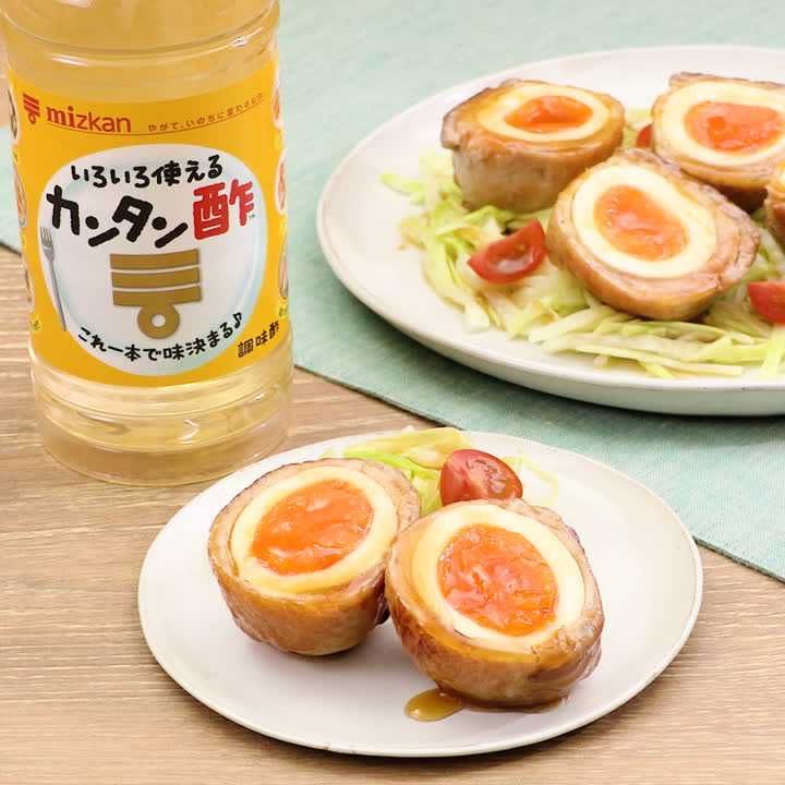 甘辛肉巻き半熟たまご