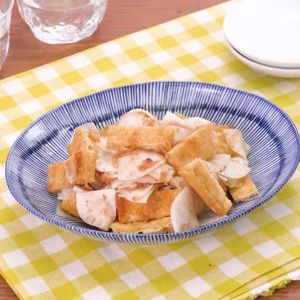 「大根と油揚げの柚子胡椒あえ」のレシピ動画