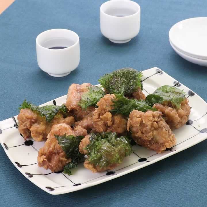 大葉巻き唐揚げ