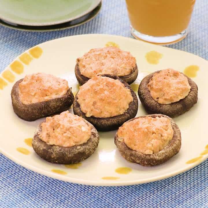 しいたけの明太マヨ焼き
