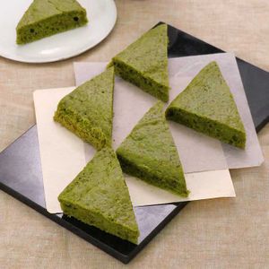 「抹茶のお手軽お豆腐ケーキ」のレシピ動画