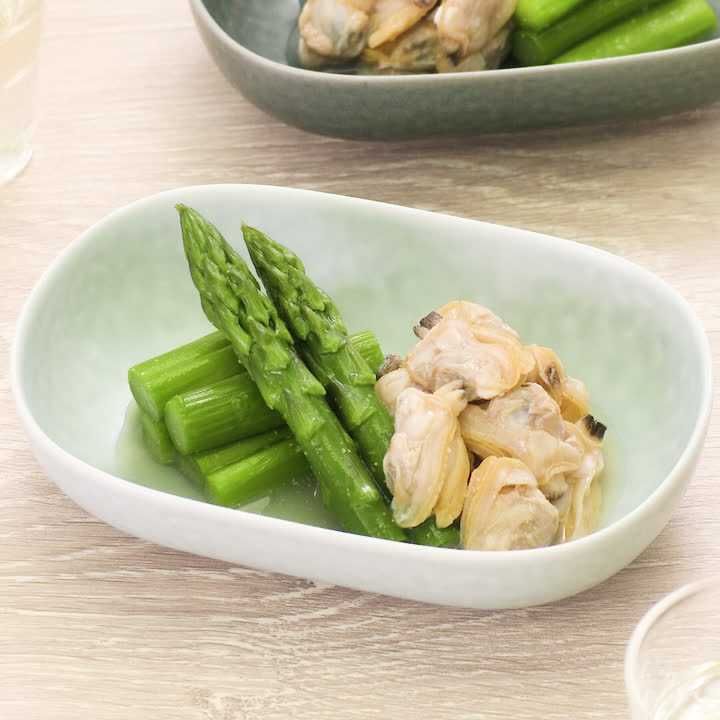 あさりとアスパラのおひたし