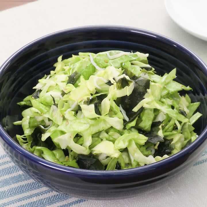 春キャベツのしらすサラダ