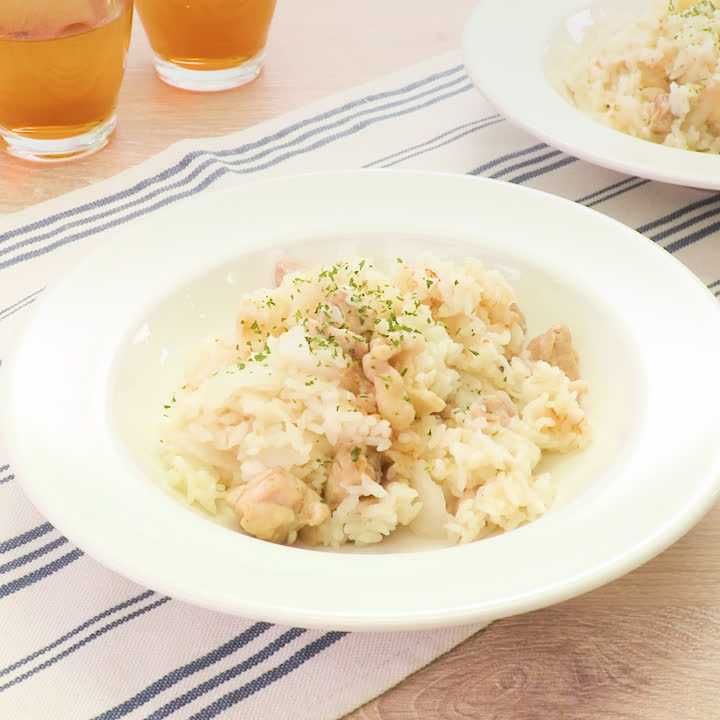 チキンと新玉ねぎのピラフ