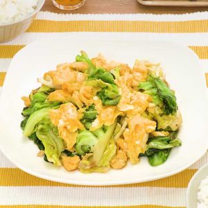 「春キャベツと卵の中華炒め」のレシピ動画