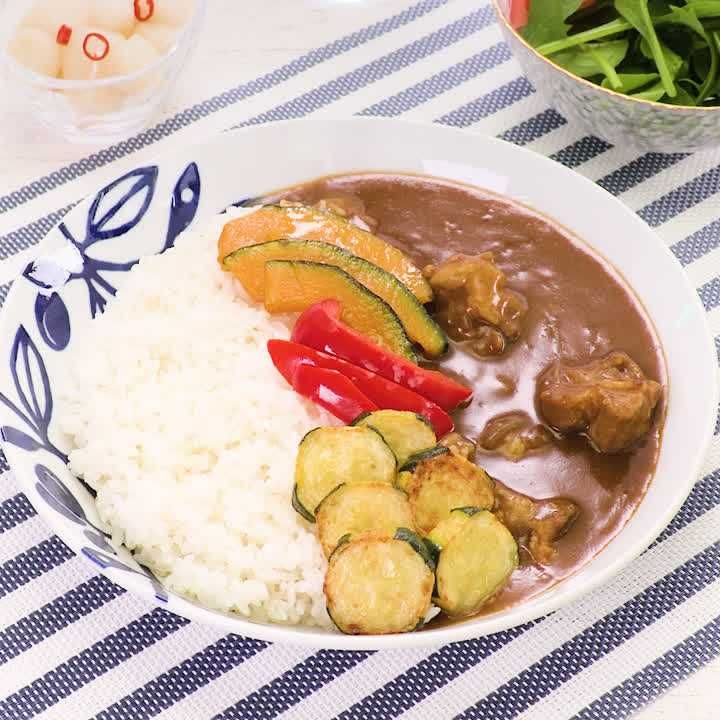ズッキーニと夏野菜のポークカレー