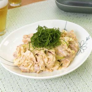 「豚ロースのごまマヨ和え」のレシピ動画