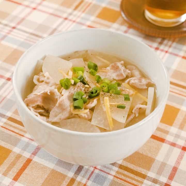 大根と豚バラのスープごはん