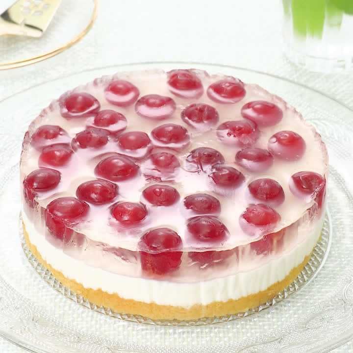 さくらんぼのゼリームース
