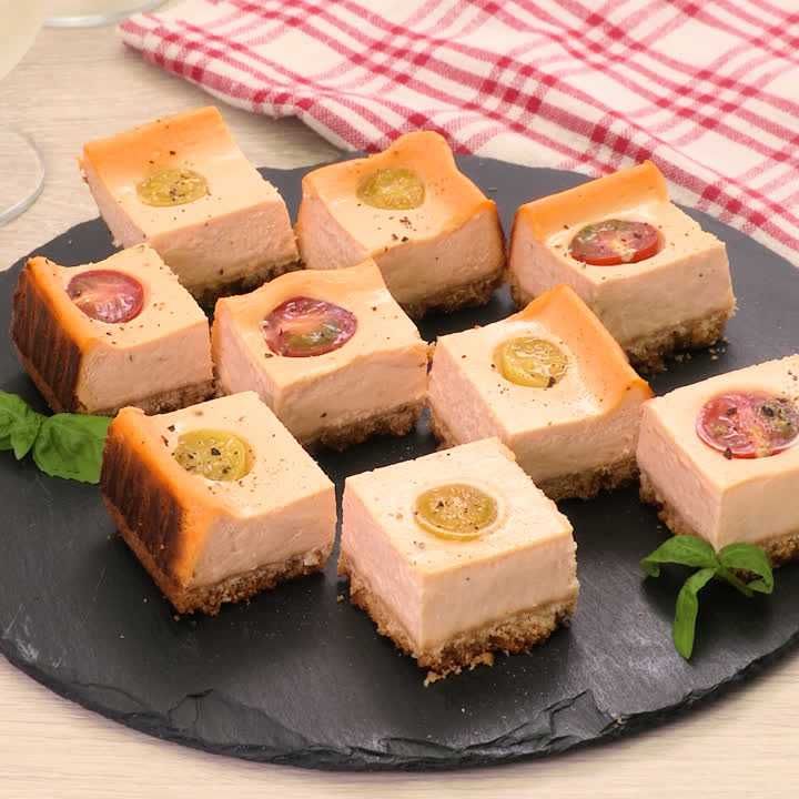 ミニトマトのおつまみチーズケーキ