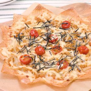 「ひきわり納豆とトマトのクリスピーピザ」のレシピ動画