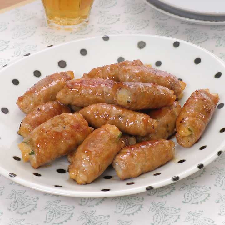 豚しそロールの生姜焼き