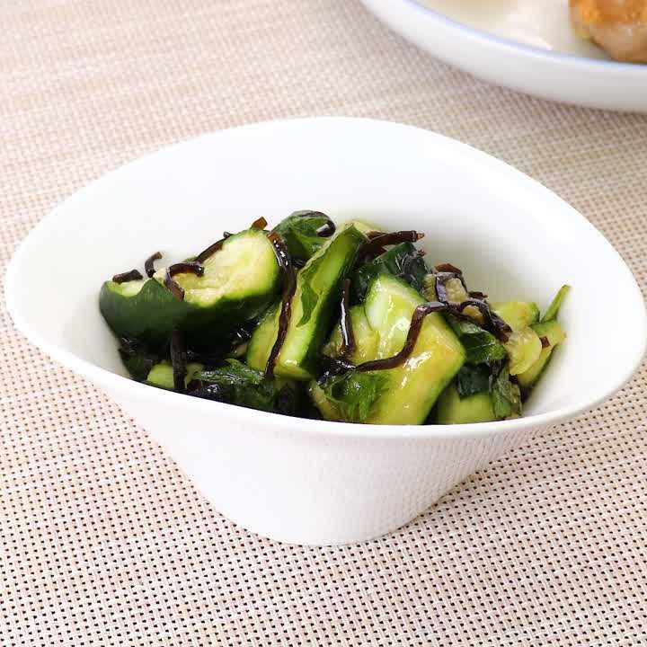 きゅうりの塩昆布あえ