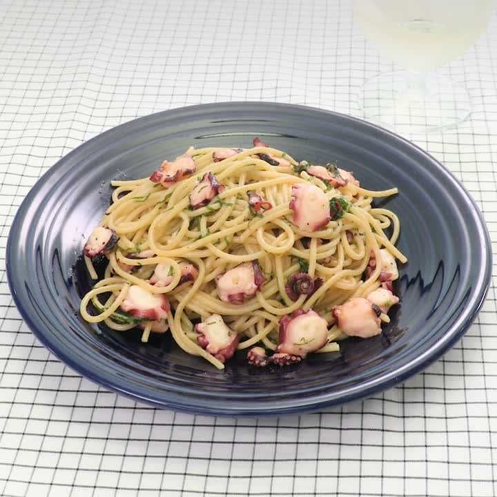 大葉とたこのパスタ
